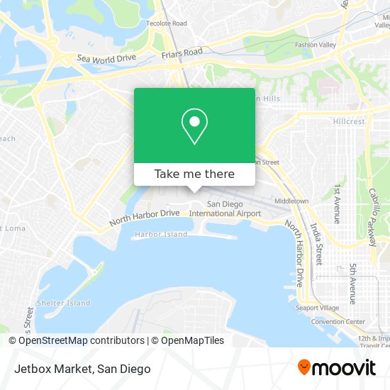 Mapa de Jetbox Market