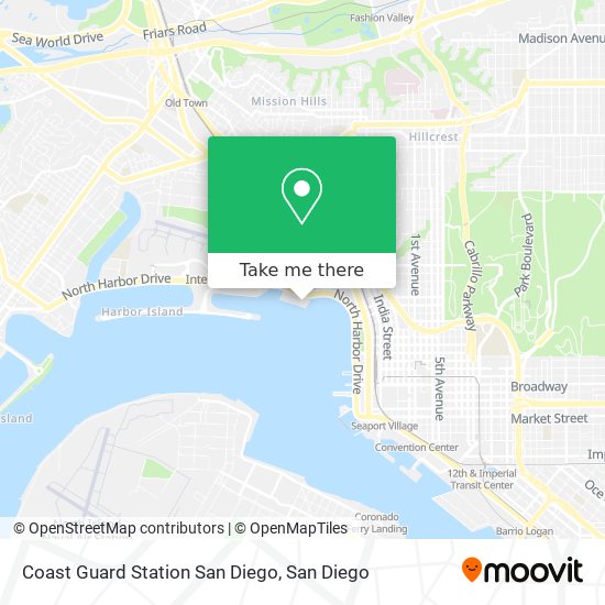 Mapa de Coast Guard Station San Diego