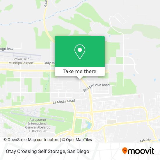 Otay Crossing Self Storage map