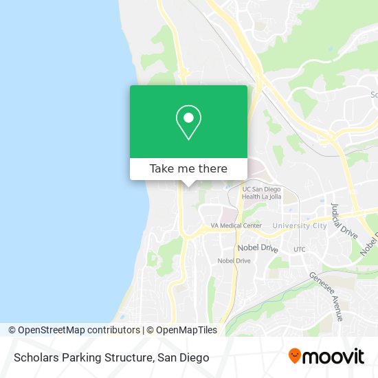 Scholars Parking Structure map