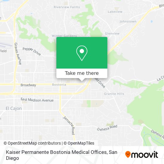 Kaiser Permanente Bostonia Medical Offices map