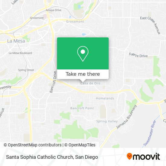 Santa Sophia Catholic Church map