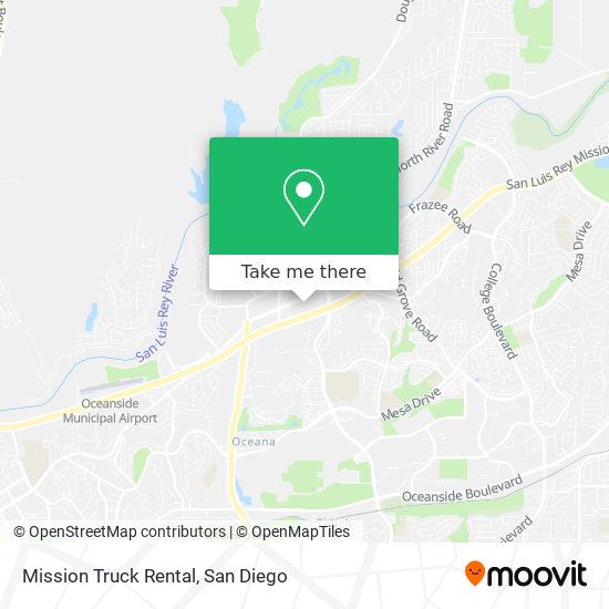Mission Truck Rental map