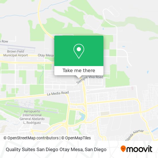 Quality Suites San Diego Otay Mesa map