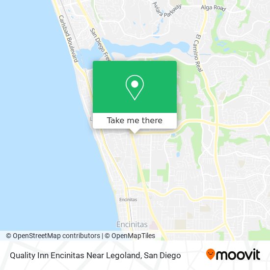 Quality Inn Encinitas Near Legoland map