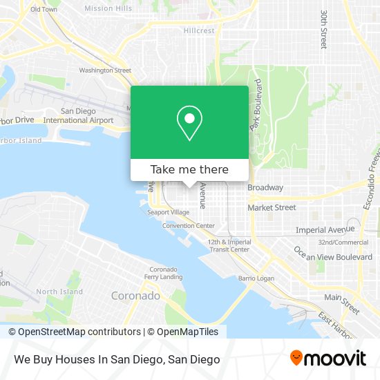 We Buy Houses In San Diego map