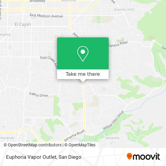 Euphoria Vapor Outlet map