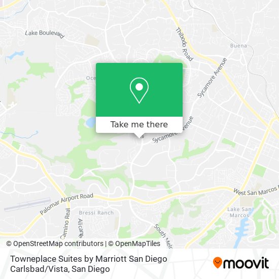 Towneplace Suites by Marriott San Diego Carlsbad / Vista map