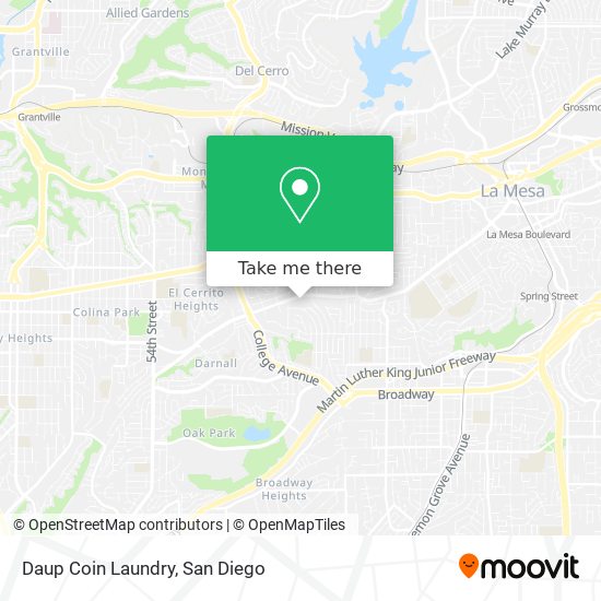 Mapa de Daup Coin Laundry