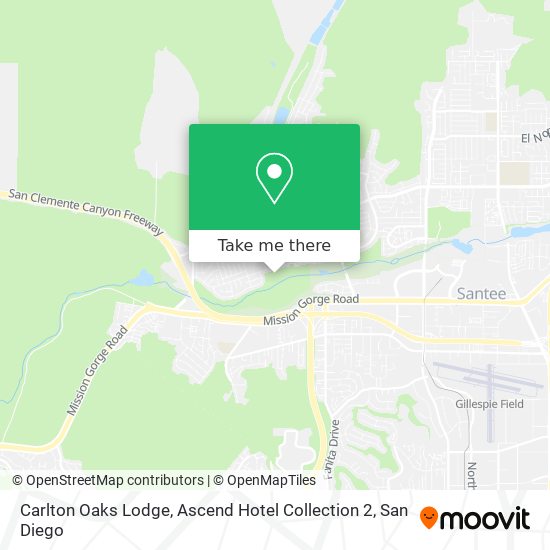 Carlton Oaks Lodge, Ascend Hotel Collection 2 map