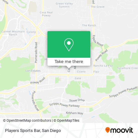 Players Sports Bar map