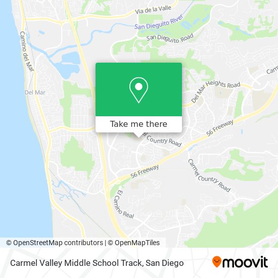 Carmel Valley Middle School Track map