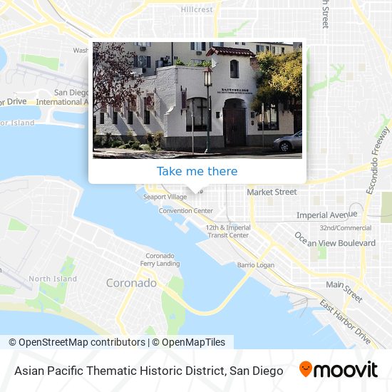 Asian Pacific Thematic Historic District map