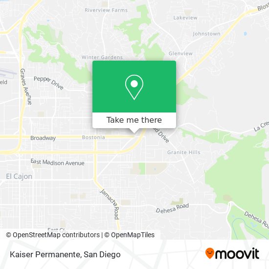 Kaiser Permanente map