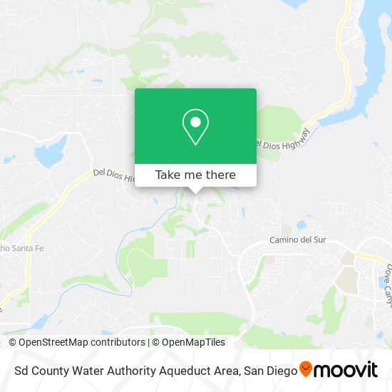 Sd County Water Authority Aqueduct Area map