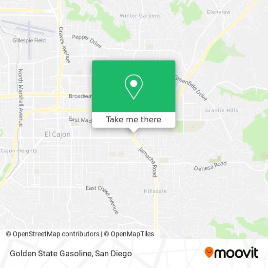 Golden State Gasoline map