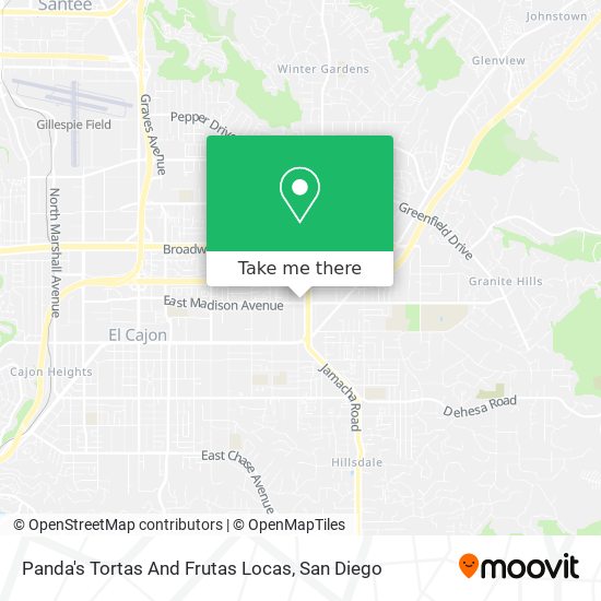 Mapa de Panda's Tortas And Frutas Locas