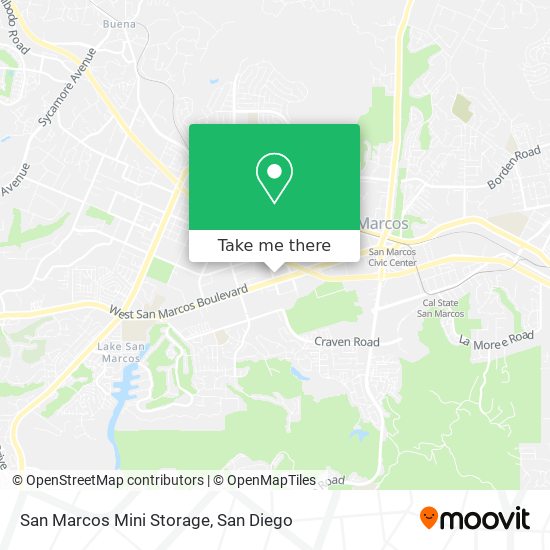 San Marcos Mini Storage map