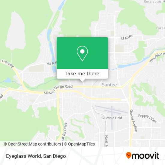 Mapa de Eyeglass World