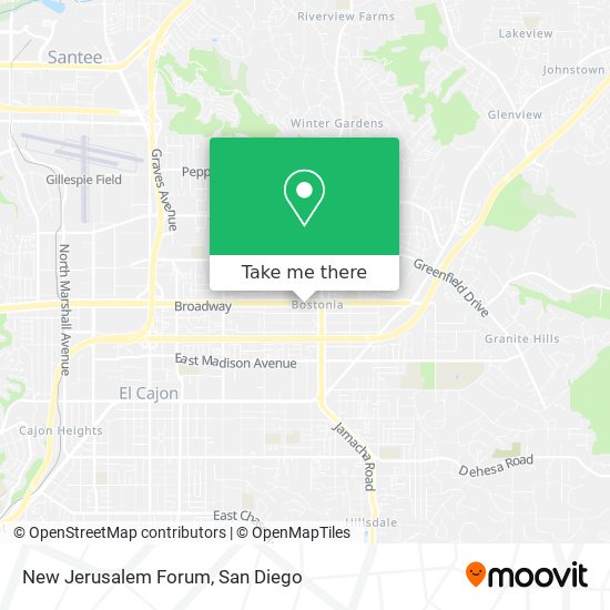 New Jerusalem Forum map