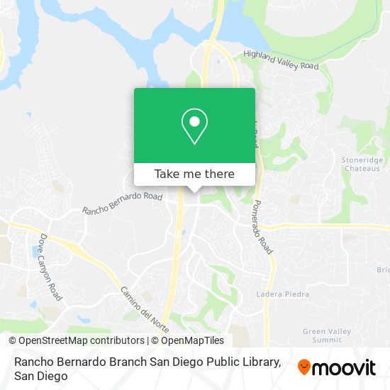 Rancho Bernardo Branch San Diego Public Library map