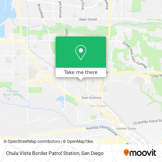 Mapa de Chula Vista Border Patrol Station
