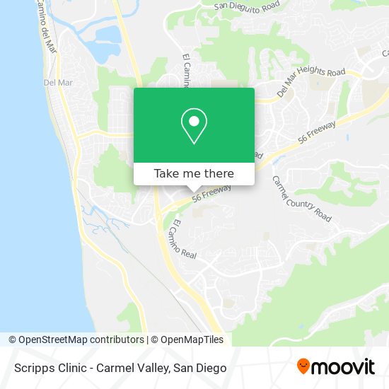 Mapa de Scripps Clinic - Carmel Valley