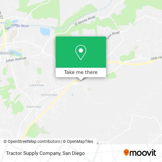 Mapa de Tractor Supply Company