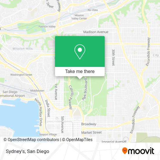 Sydney's map