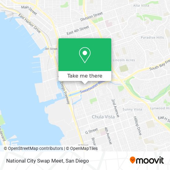 National City Swap Meet map