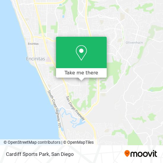Cardiff Sports Park map