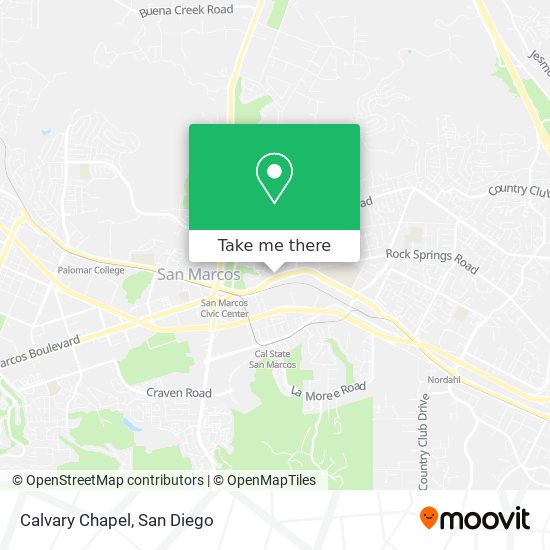 Calvary Chapel map