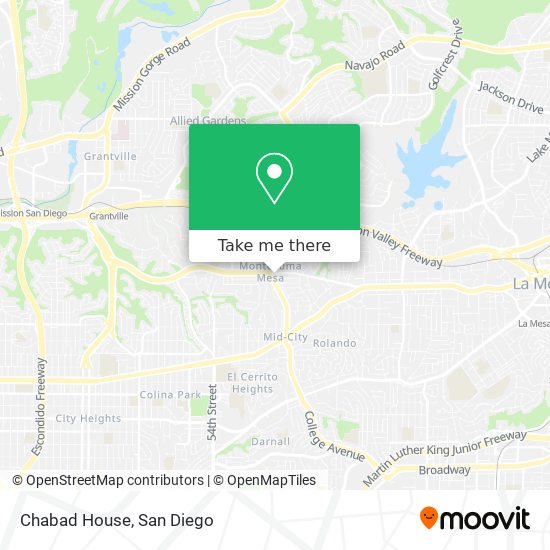 Chabad House map