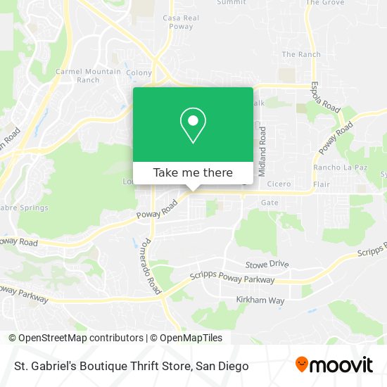Mapa de St. Gabriel's Boutique Thrift Store