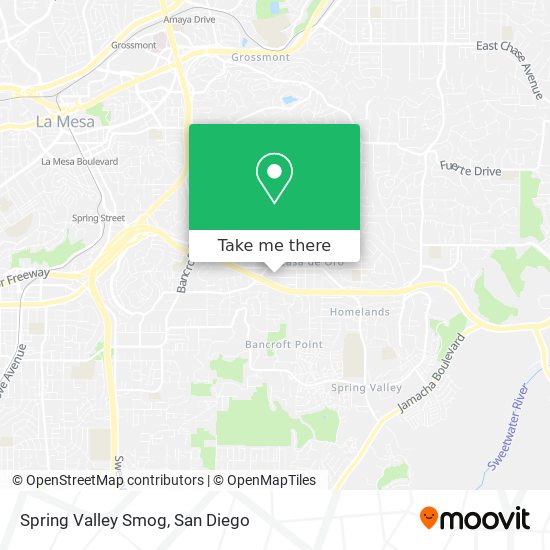 Spring Valley Smog map