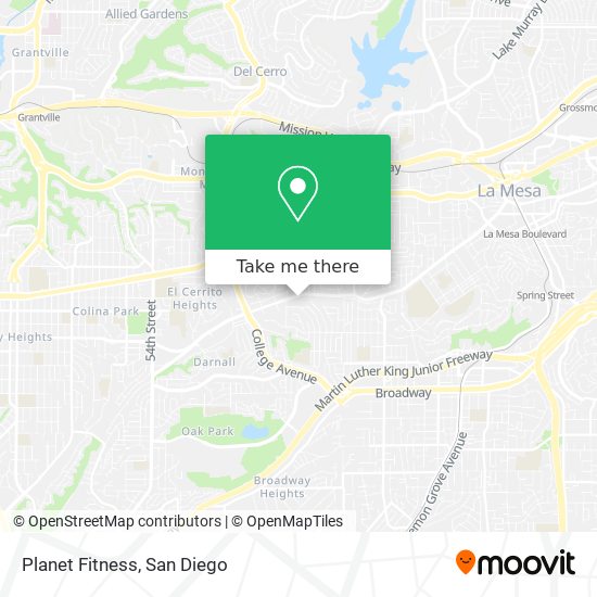 Mapa de Planet Fitness