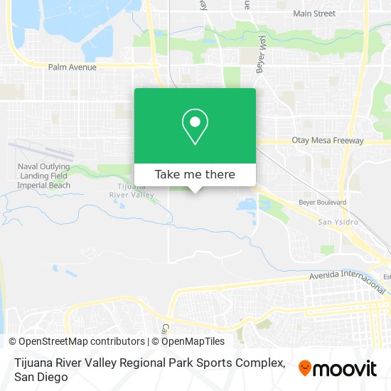 Mapa de Tijuana River Valley Regional Park Sports Complex