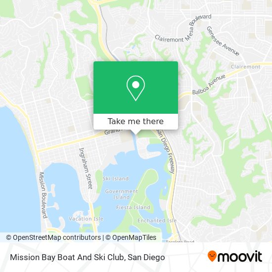 Mapa de Mission Bay Boat And Ski Club