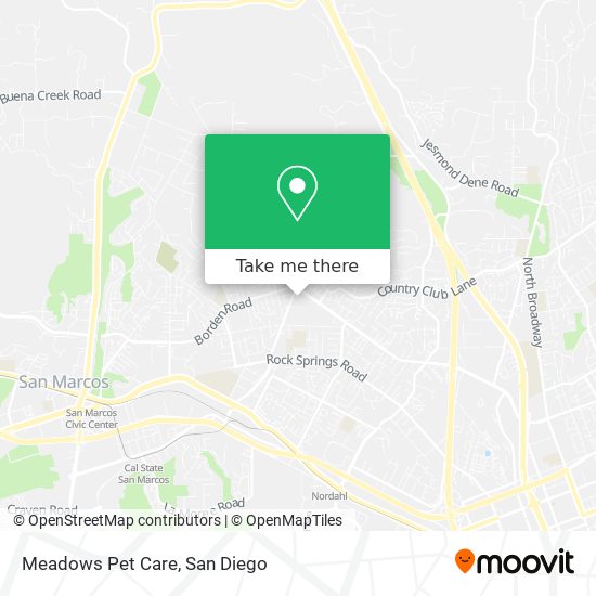 Meadows Pet Care map