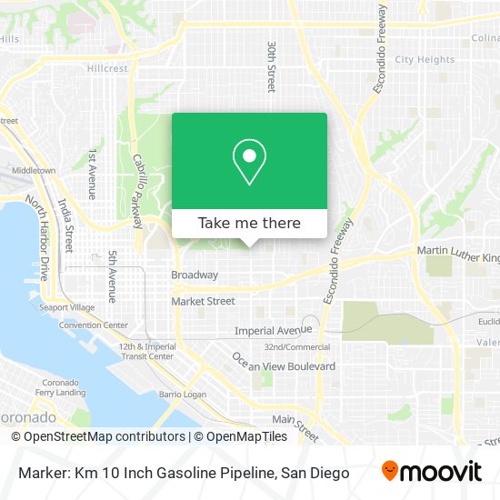 Mapa de Marker: Km 10 Inch Gasoline Pipeline
