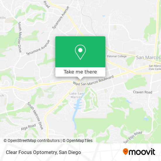 Clear Focus Optometry map