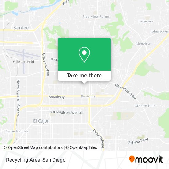 Recycling Area map