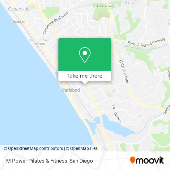 M Power Pilates & Fitness map