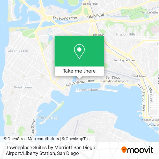 Towneplace Suites by Marriott San Diego Airport / Liberty Station map