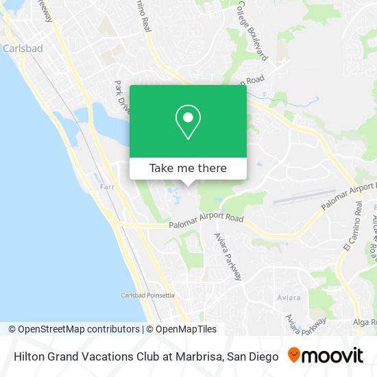 Mapa de Hilton Grand Vacations Club at Marbrisa