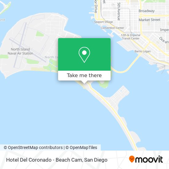 Mapa de Hotel Del Coronado - Beach Cam