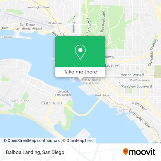 Balboa Landing map
