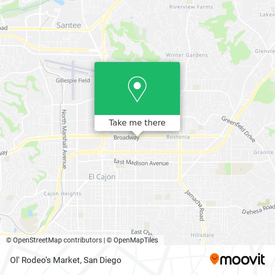 Ol' Rodeo's Market map