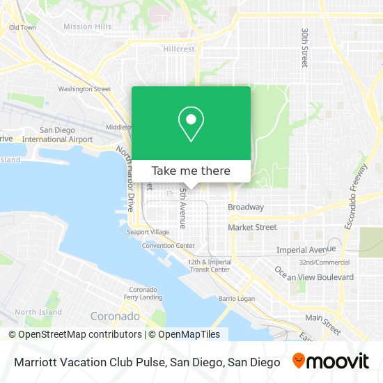 Marriott Vacation Club Pulse, San Diego map