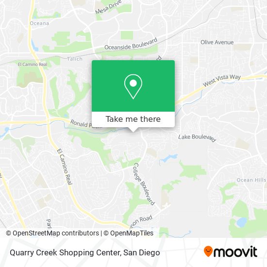 Quarry Creek Shopping Center map